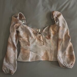 Aritzia Wilfred Puff-sleeve Sweetheart Blouse, NEVER WORN